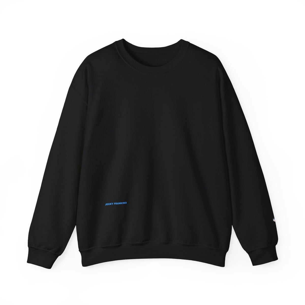 JECKY is/back Crewneck Sweatshirt | Minimal Back Text Design