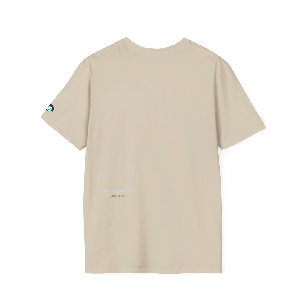 Minimal 'LUCKY' Text Tee, T-Shirt | Small Chest Script Logo