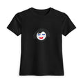 Smiling Face Jecky Frankino Tee | Black Women's Fitted T-Shirt