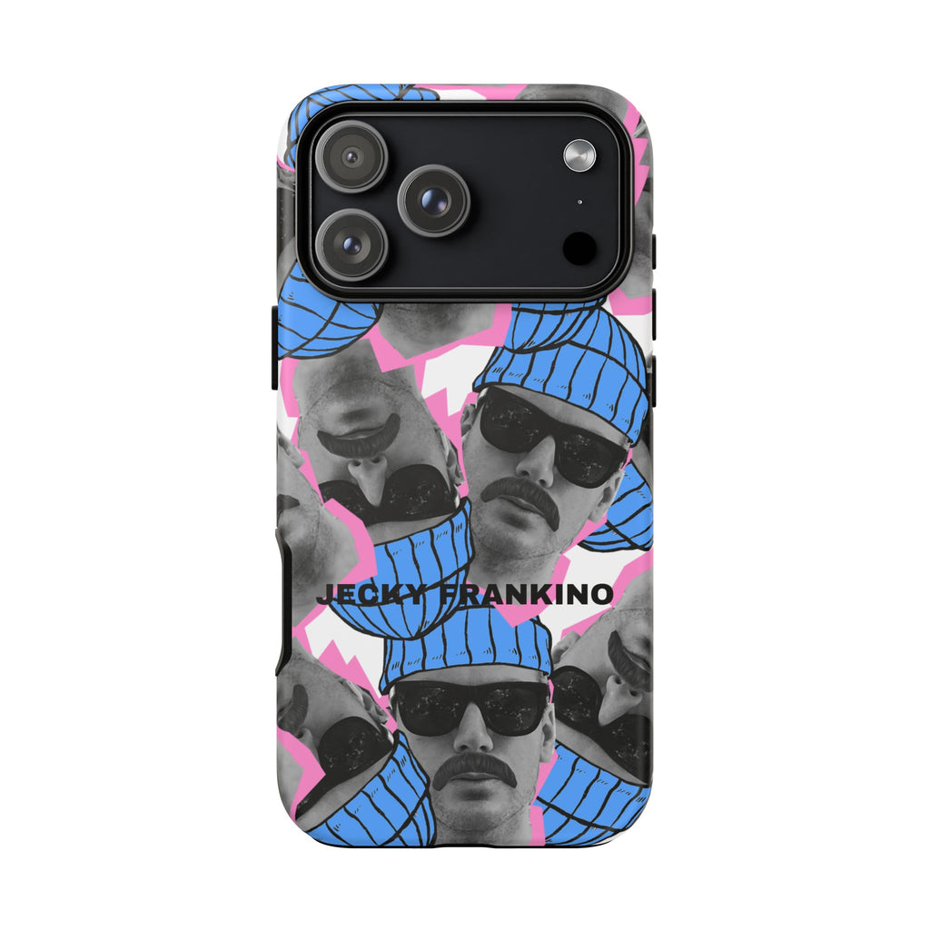 Retro Beanie Portraits phone case | iPhone protective case, quirky face collage