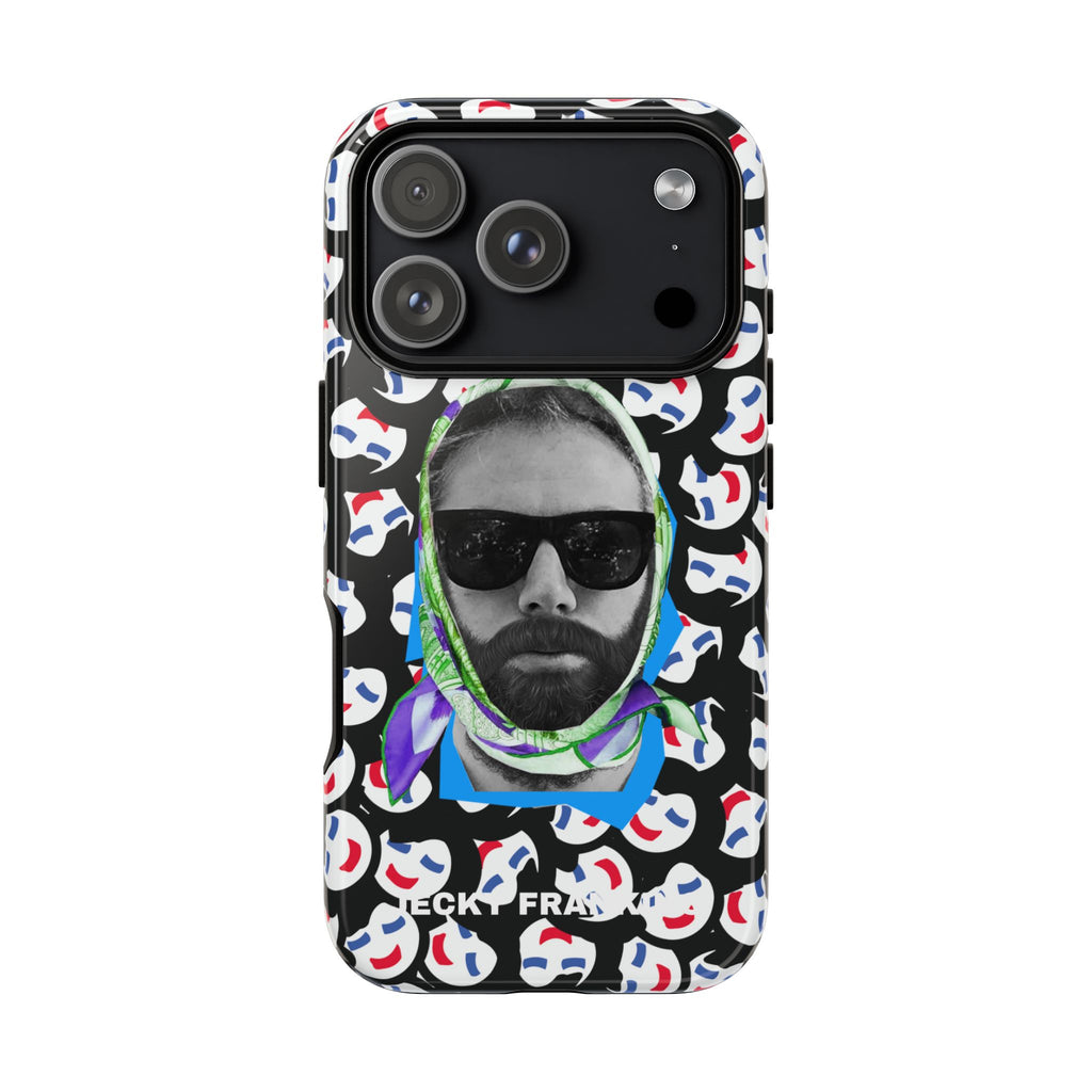 Smiling Mask Pattern Portrait Phone Case | Tough Cases