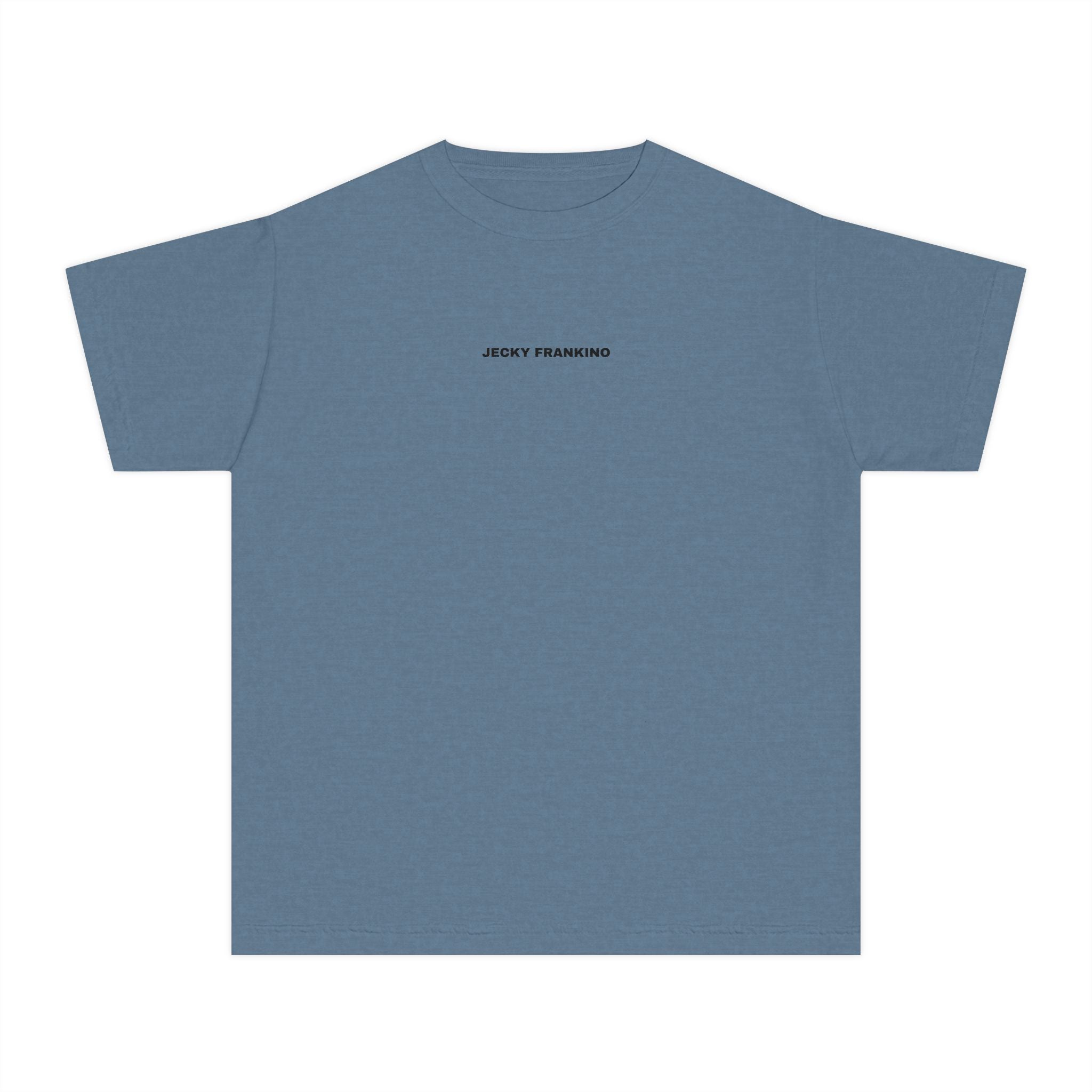 Smiling Face Graphic Youth Tee | Minimal Emoji Back Print