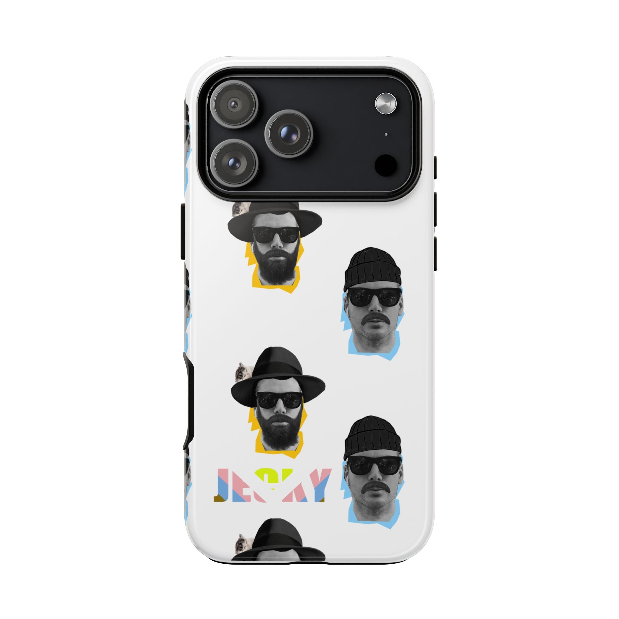 Mustache JECKY Faces phone case | Tough Phone Case, pattern, retro portraits