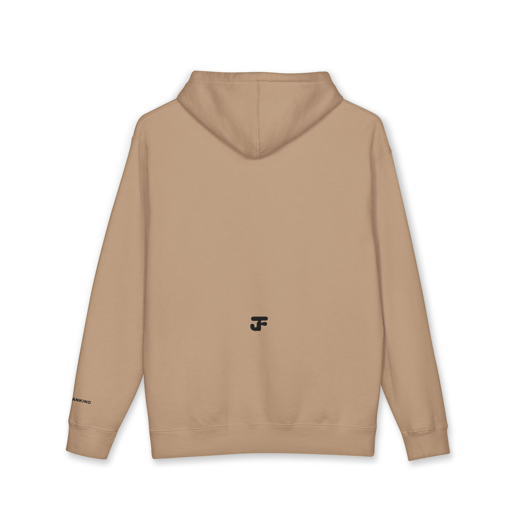 Smiling Face Graphic Hoodie | Minimal Portrait, White Hooded Sweatshirt