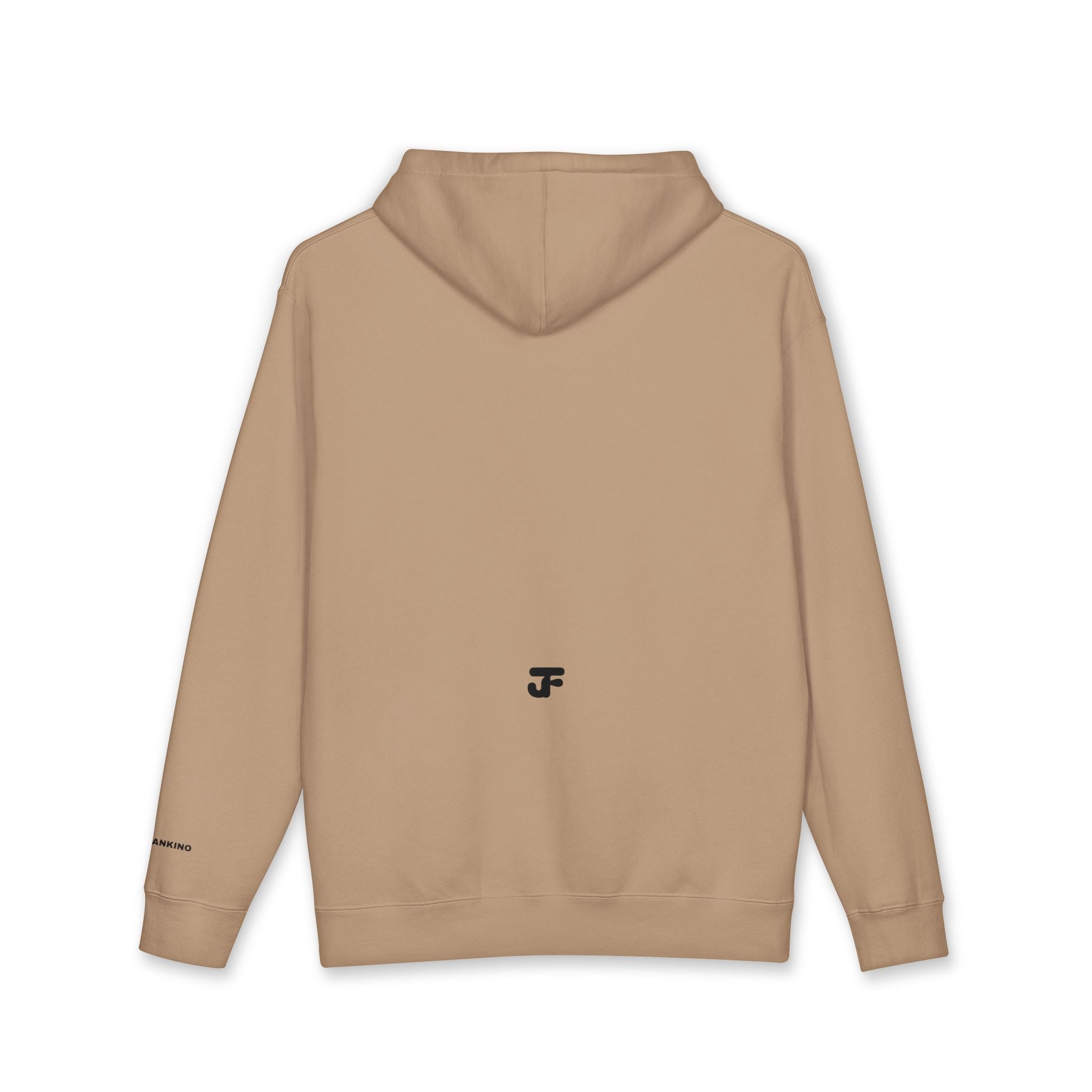 Smiling Face Graphic Hoodie | Minimal Portrait, White Hooded Sweatshirt