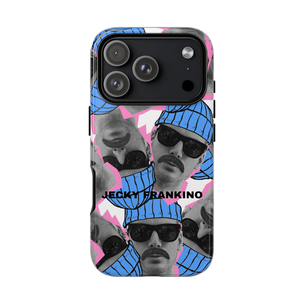 Retro Beanie Portraits phone case | iPhone protective case, quirky face collage