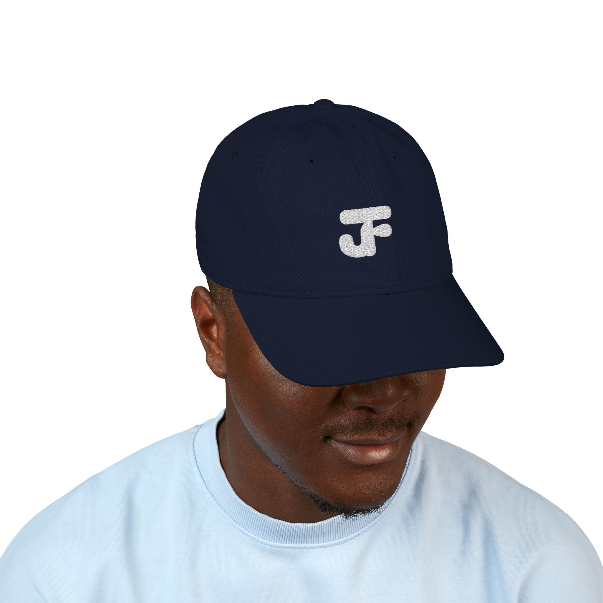 JF Monogram Embroidered Baseball Cap | Organic Cotton