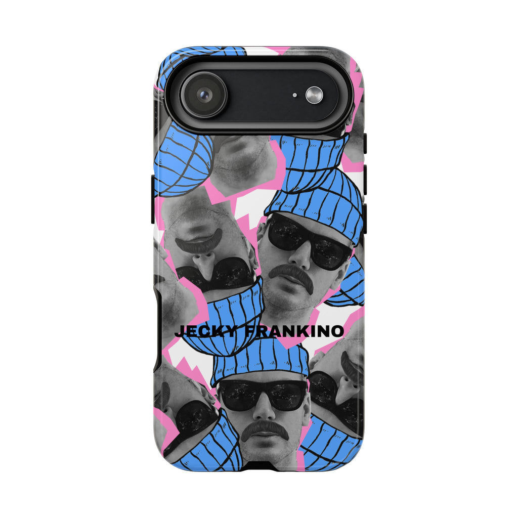 Retro Beanie Portraits phone case | iPhone protective case, quirky face collage