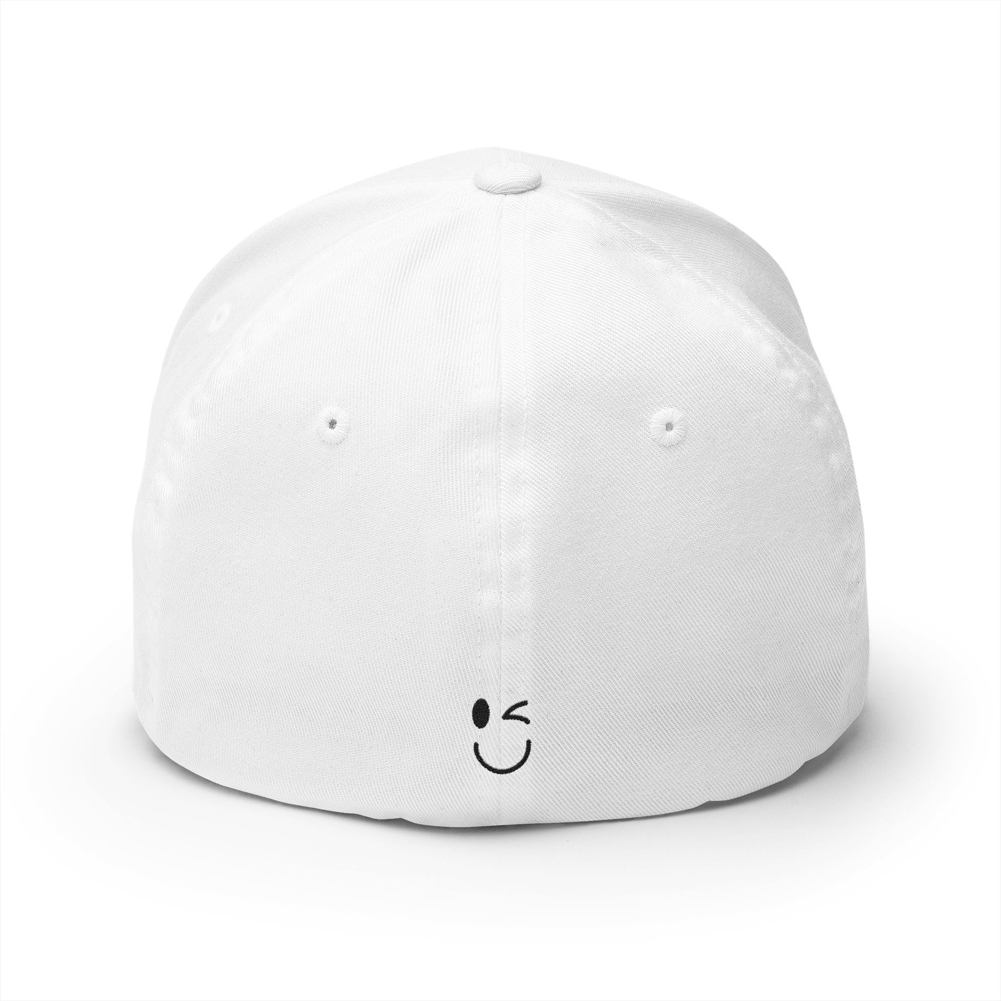 JECKY Text Patch Cap | Embroidered Baseball Hat, Winking Back Detail