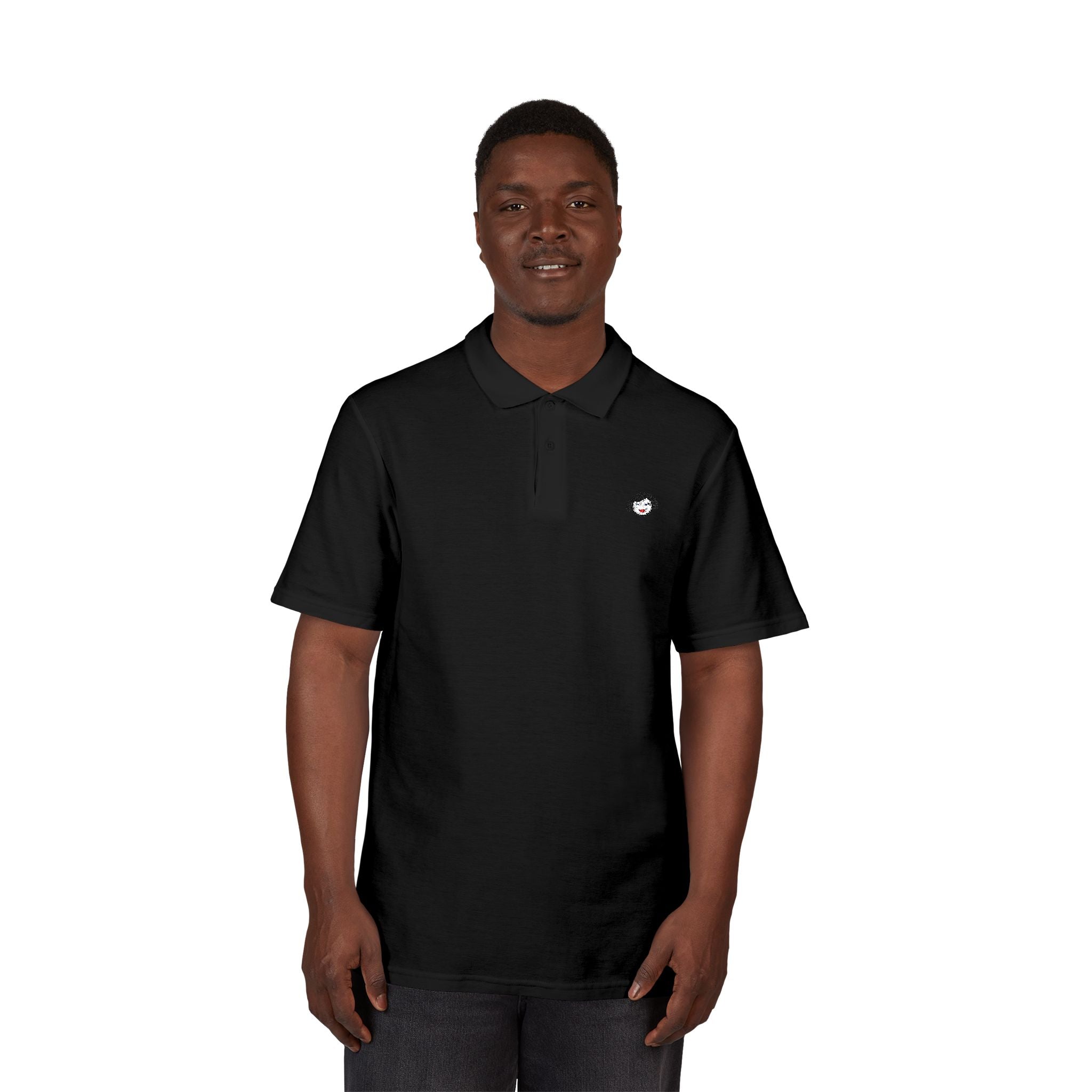 Minimal Jecky Face Logo  embroidered  Polo