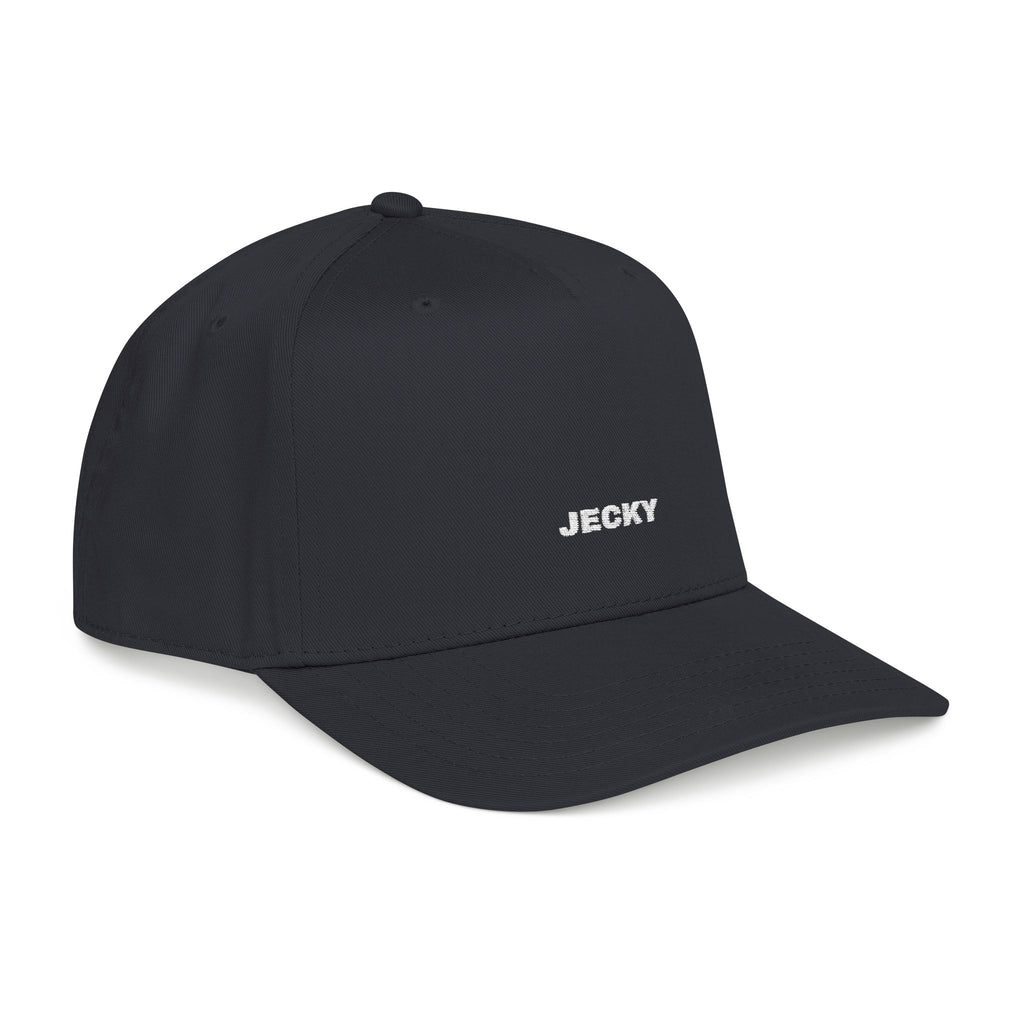 Yellow Script Logo Mid Profile Baseball Cap | Two-Tone Brim, Embroidered Back Logo