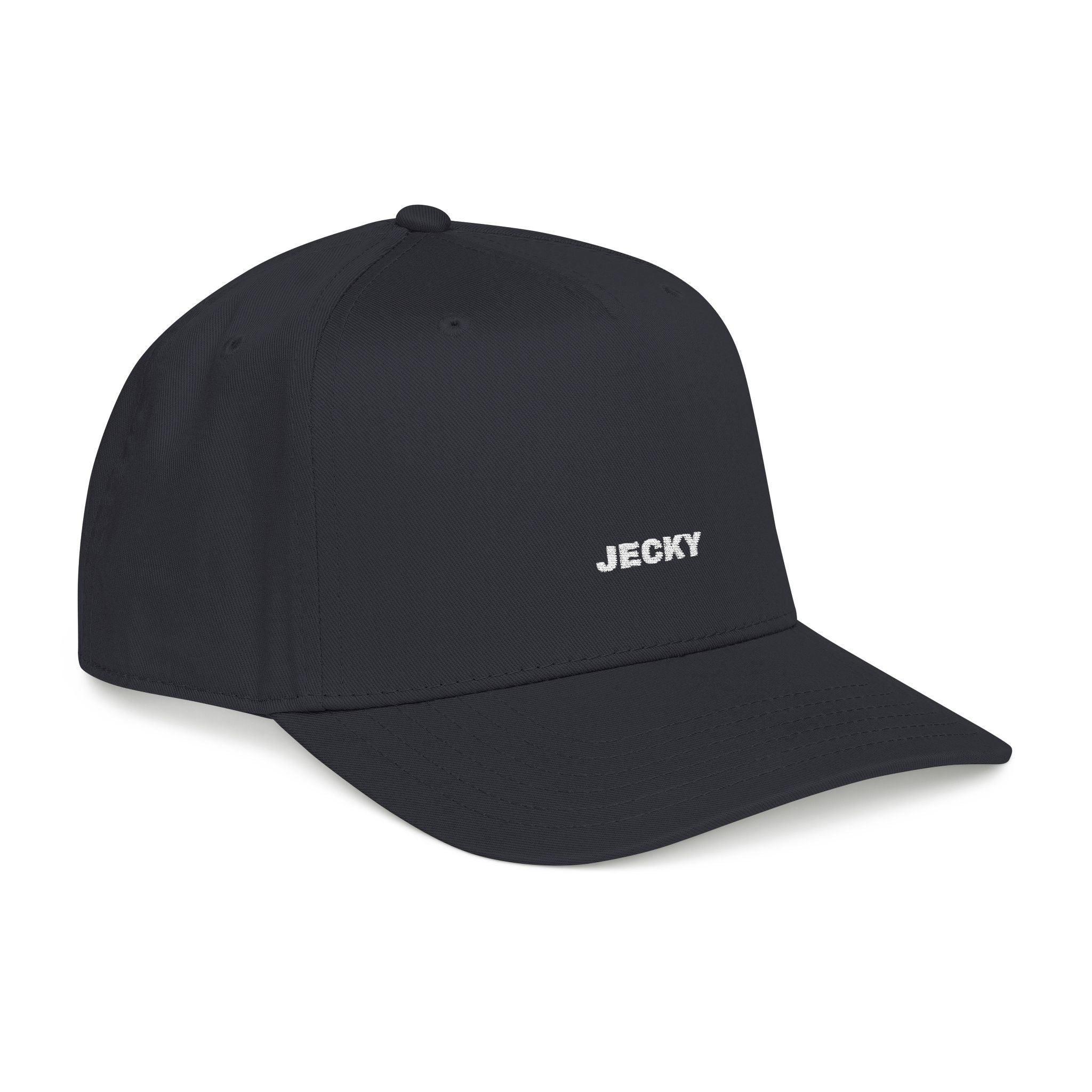 Yellow Script Logo Mid Profile Baseball Cap | Two-Tone Brim, Embroidered Back Logo