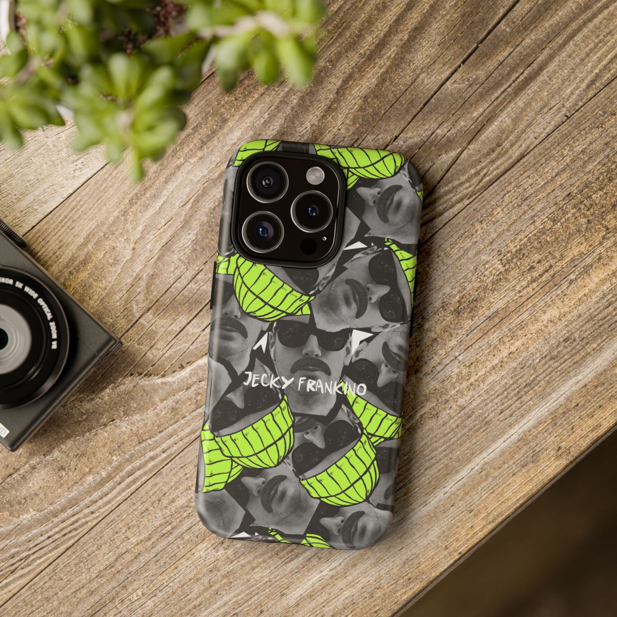 Neon Banana Face collage Phone Case | Tough Case