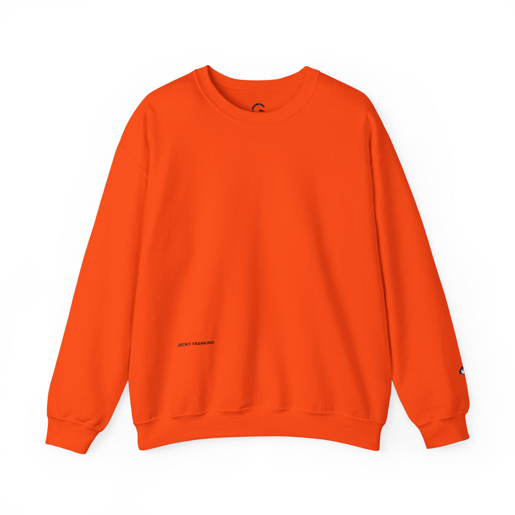 JECKY is/back Crewneck Sweatshirt | Minimal Back Text Design