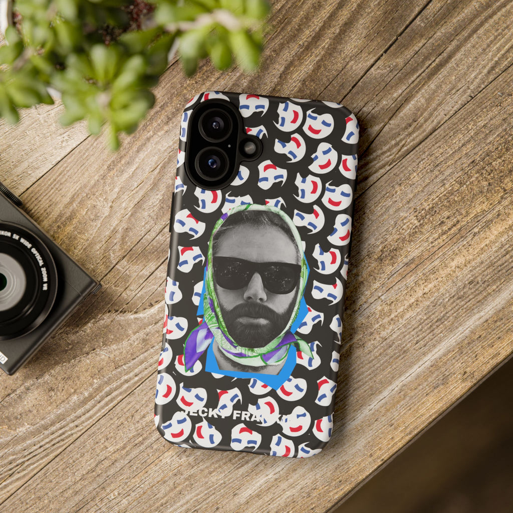Smiling Mask Pattern Portrait Phone Case | Tough Cases