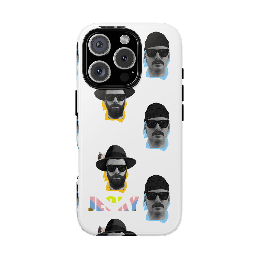 Mustache JECKY Faces phone case | Tough Phone Case, pattern, retro portraits