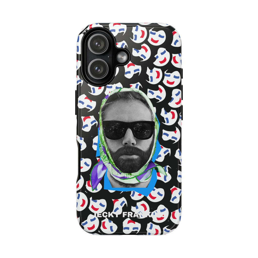 Smiling Mask Pattern Portrait Phone Case | Tough Cases