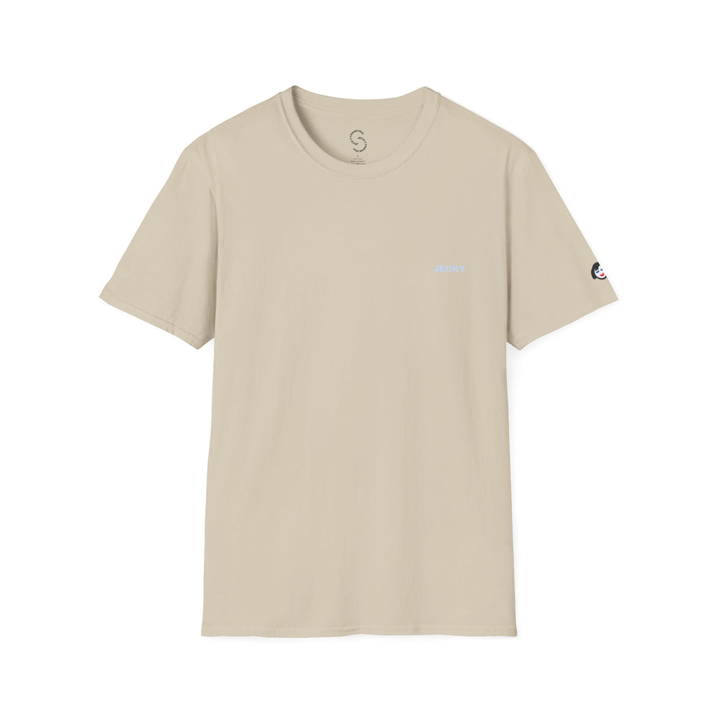 Minimal 'LUCKY' Text Tee, T-Shirt | Small Chest Script Logo