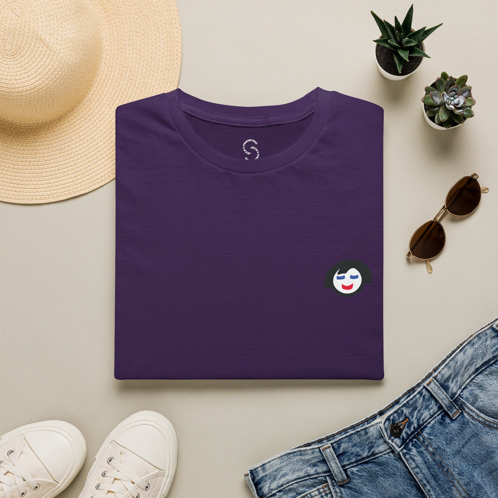 Smiling Jecky Frankino Face T-Shirt | Small Chest Graphic