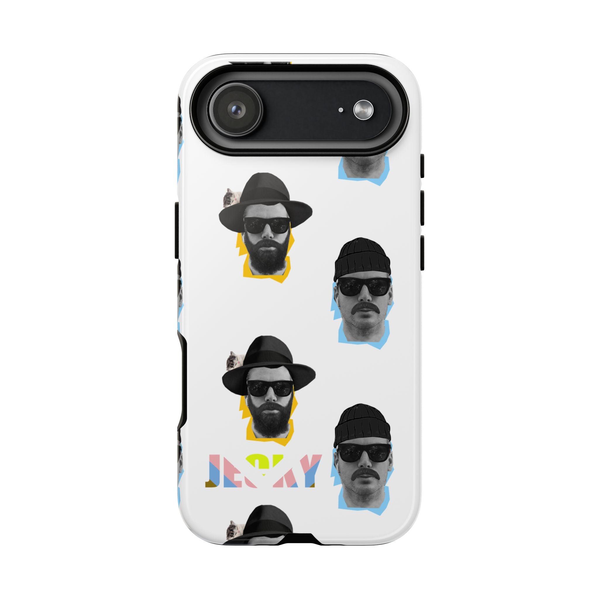 Mustache JECKY Faces phone case | Tough Phone Case, pattern, retro portraits
