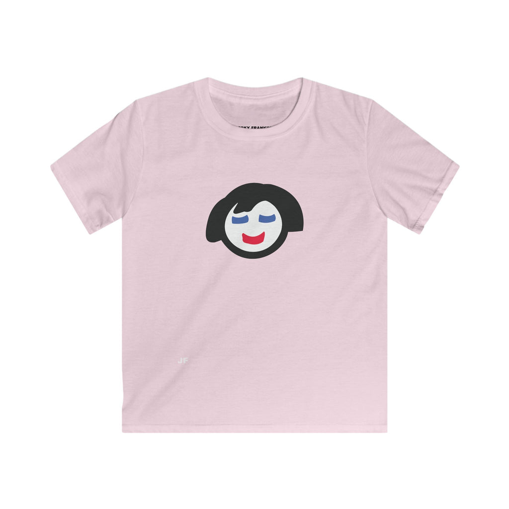 Smiling Face Graphic Tee Kids Shirt | Cute Minimal Face Illustration