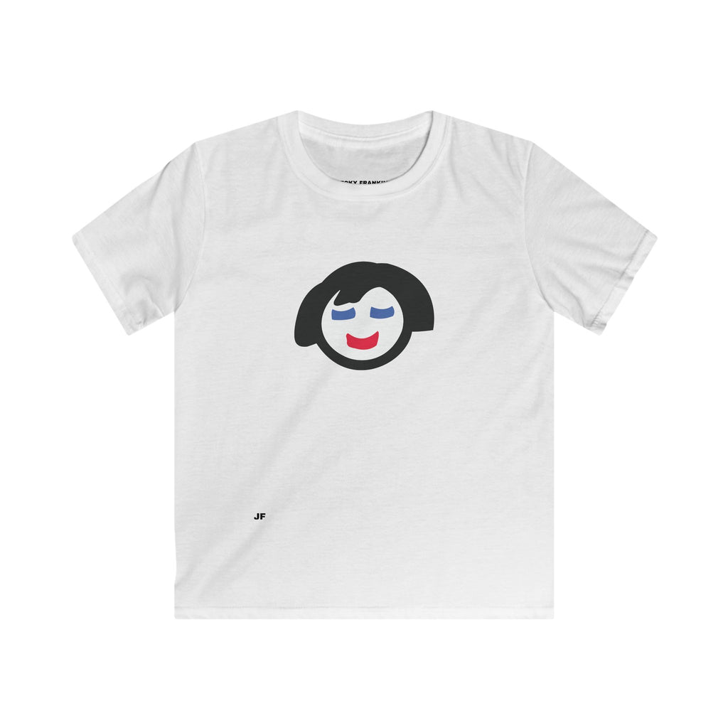Smiling Face Graphic Tee Kids Shirt | Cute Minimal Face Illustration