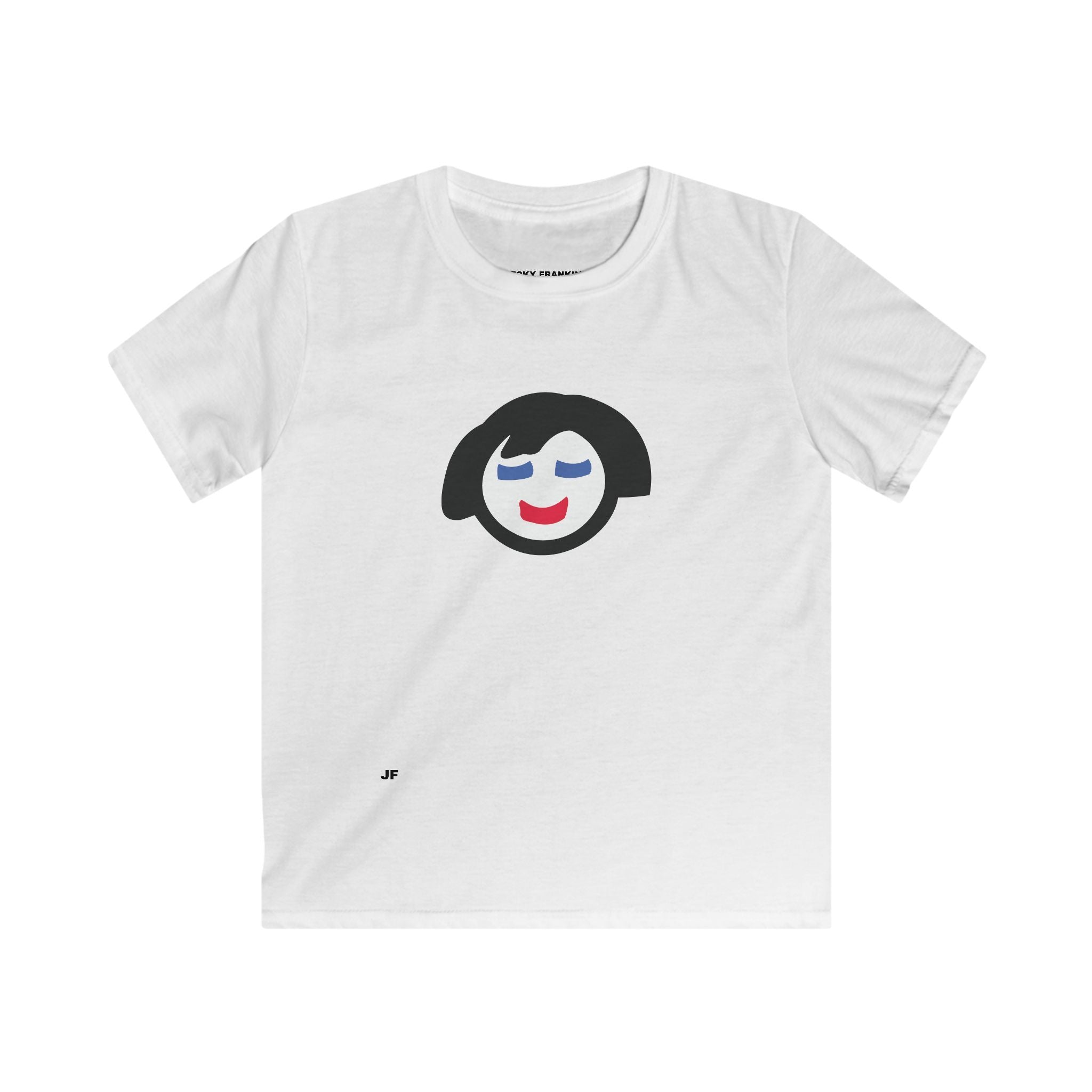 Smiling Face Graphic Tee Kids Shirt | Cute Minimal Face Illustration