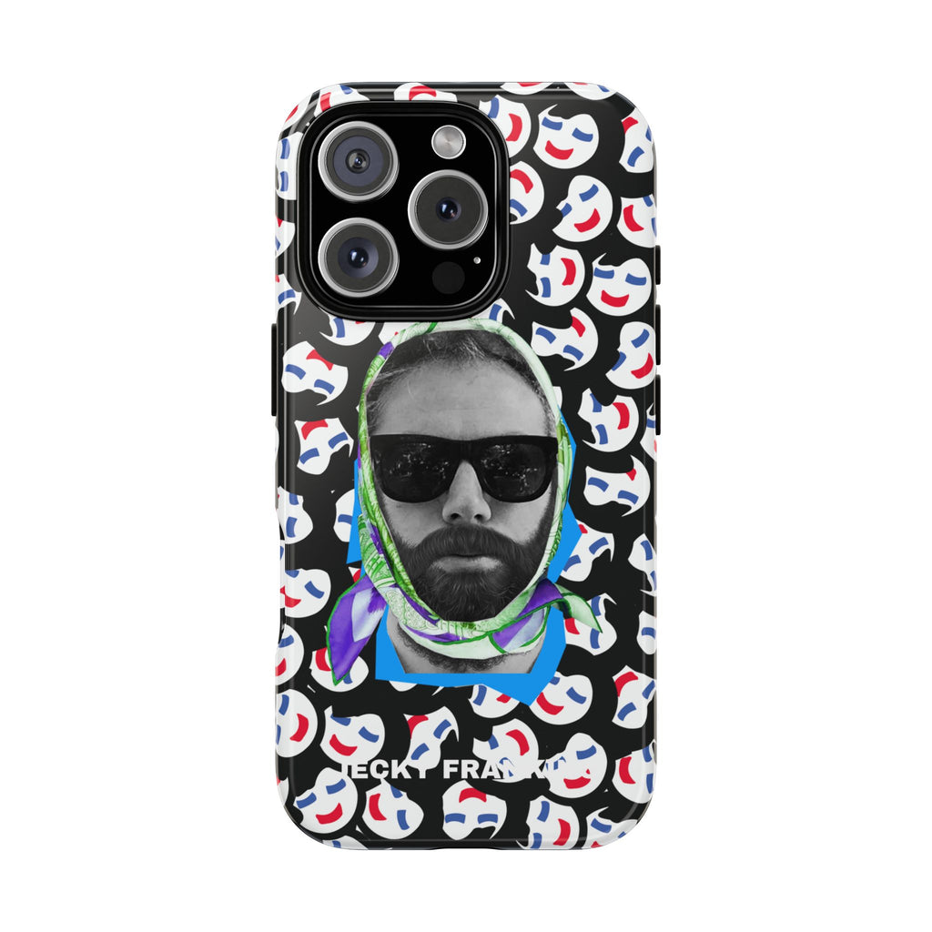 Smiling Mask Pattern Portrait Phone Case | Tough Cases