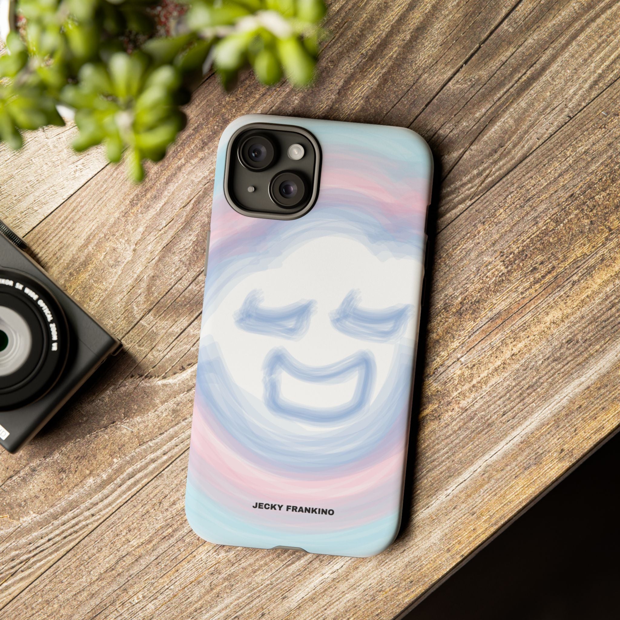 Pastel Smiley Face JECKY FRANKINO Phone Case | Tough Cases