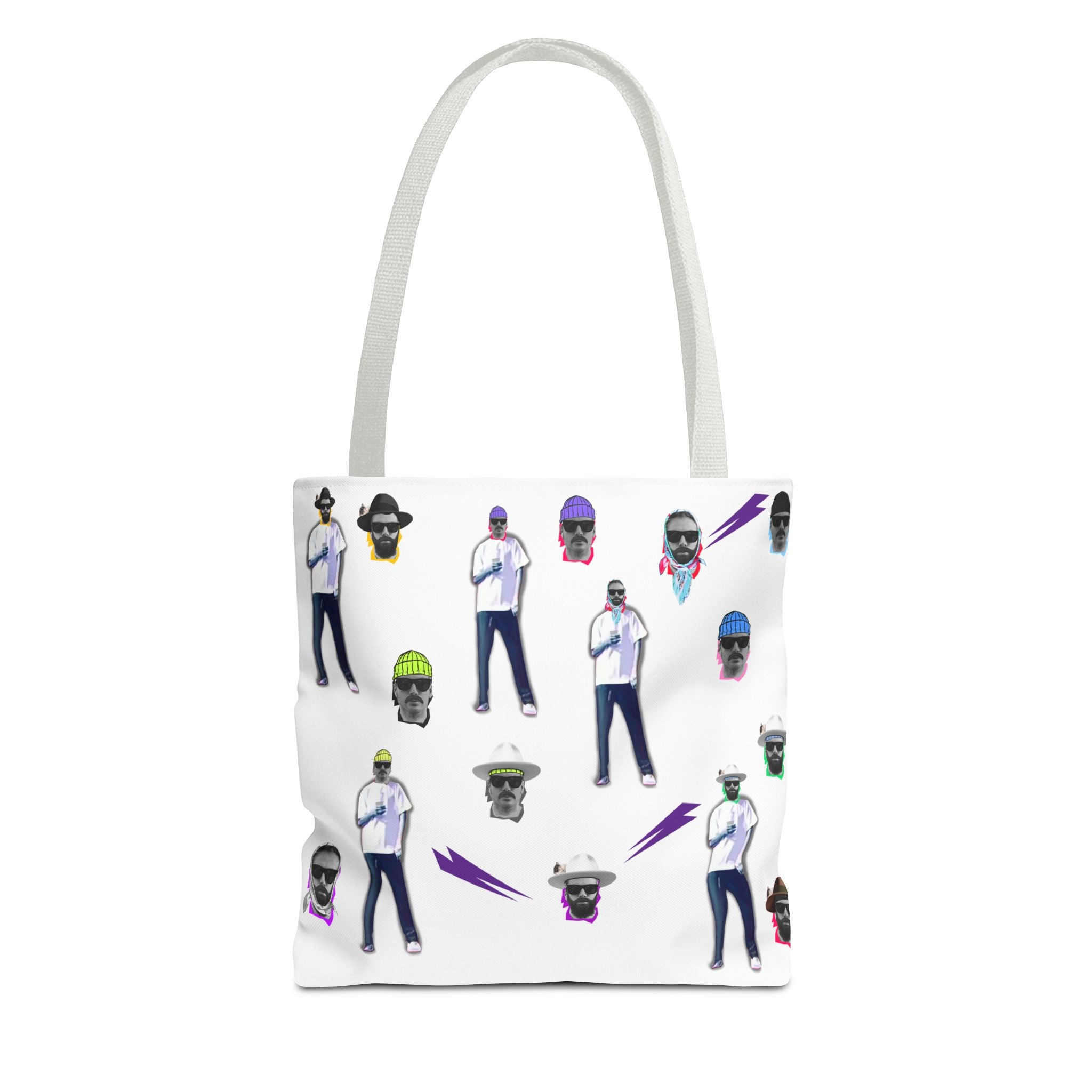 Retro Skate Crew Tote Bag | Patterned All-Over-Print