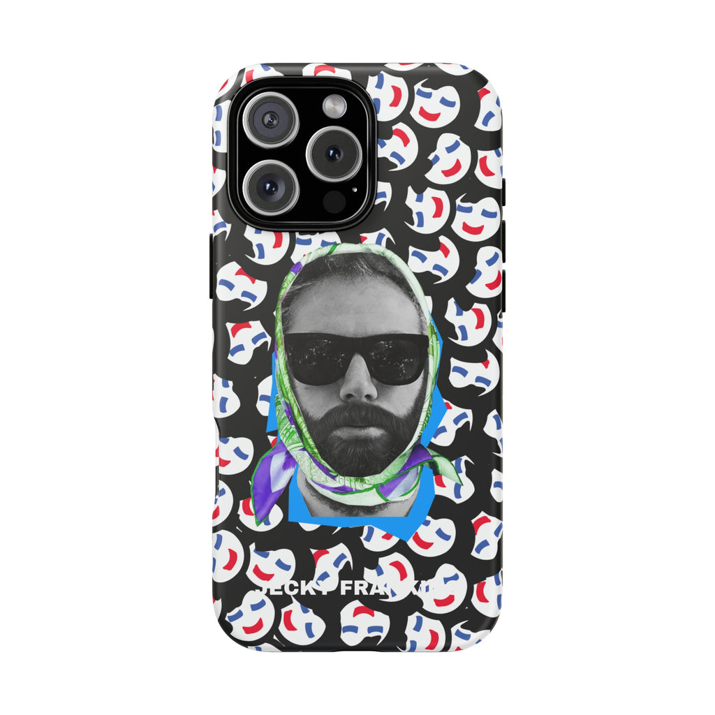 Smiling Mask Pattern Portrait Phone Case | Tough Cases