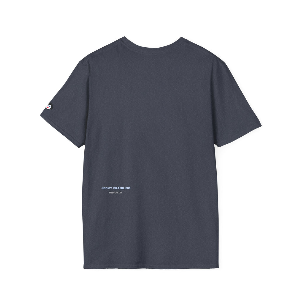 Minimal 'LUCKY' Text Tee, T-Shirt | Small Chest Script Logo