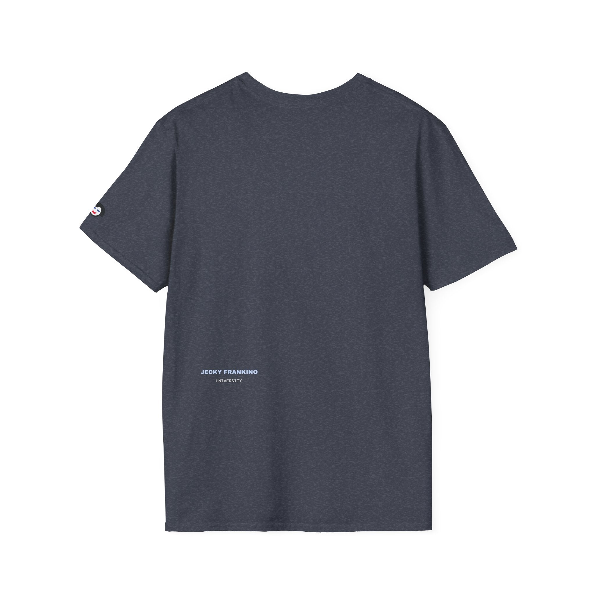 Minimal 'LUCKY' Text Tee, T-Shirt | Small Chest Script Logo