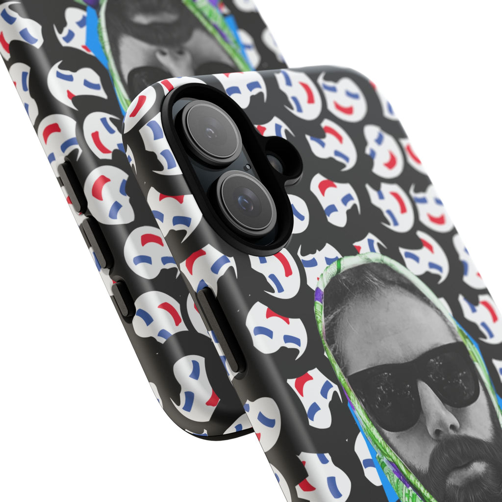 Smiling Mask Pattern Portrait Phone Case | Tough Cases