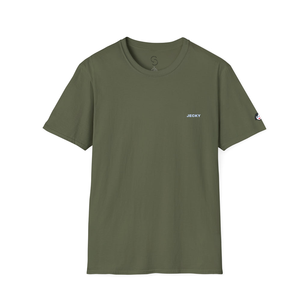 Minimal 'LUCKY' Text Tee, T-Shirt | Small Chest Script Logo