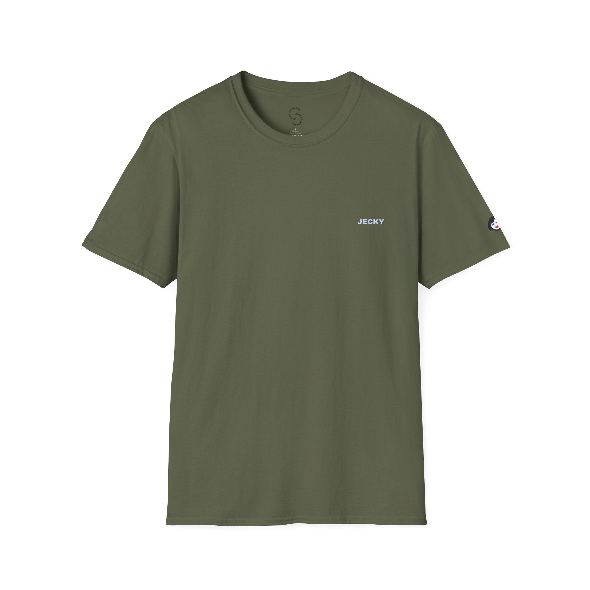 Minimal 'LUCKY' Text Tee, T-Shirt | Small Chest Script Logo