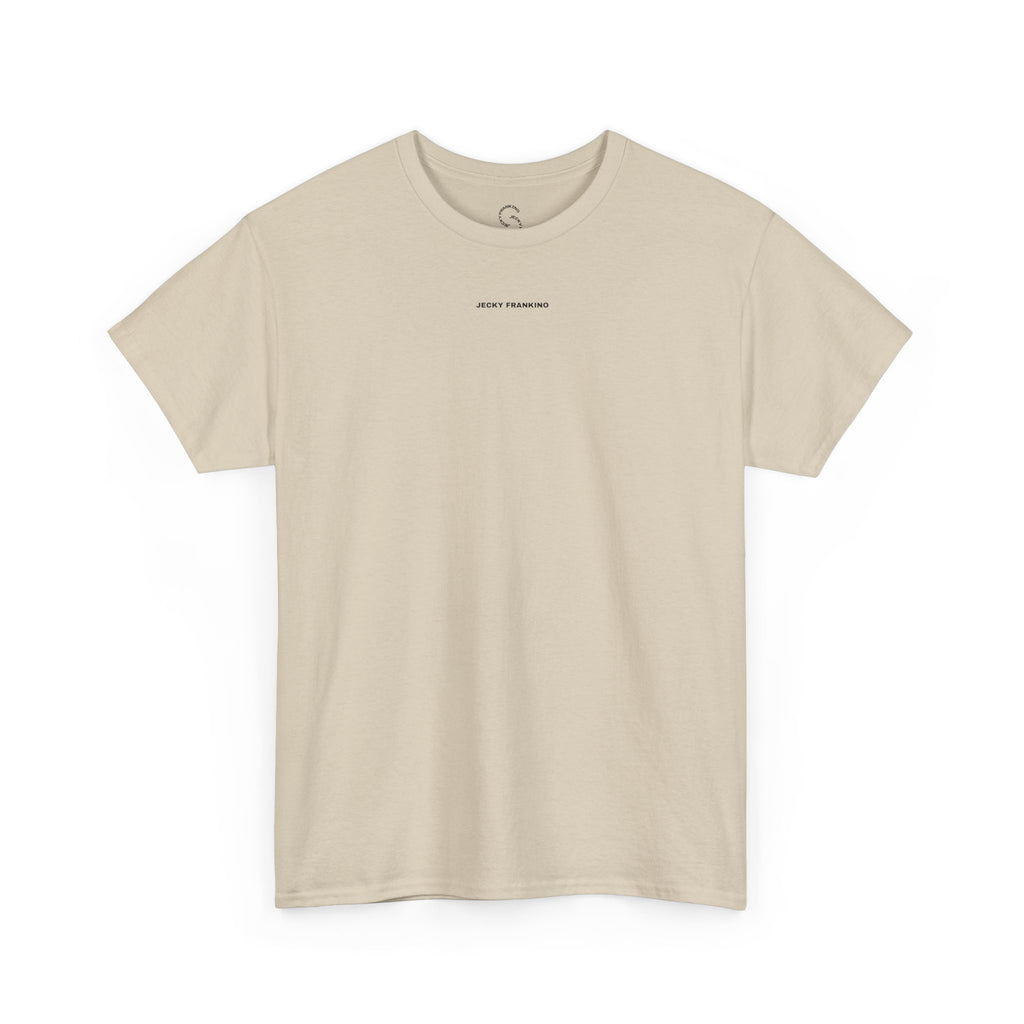 Smiling Rainbow Face Tee | Pastel Neon Backprint T‑Shirt