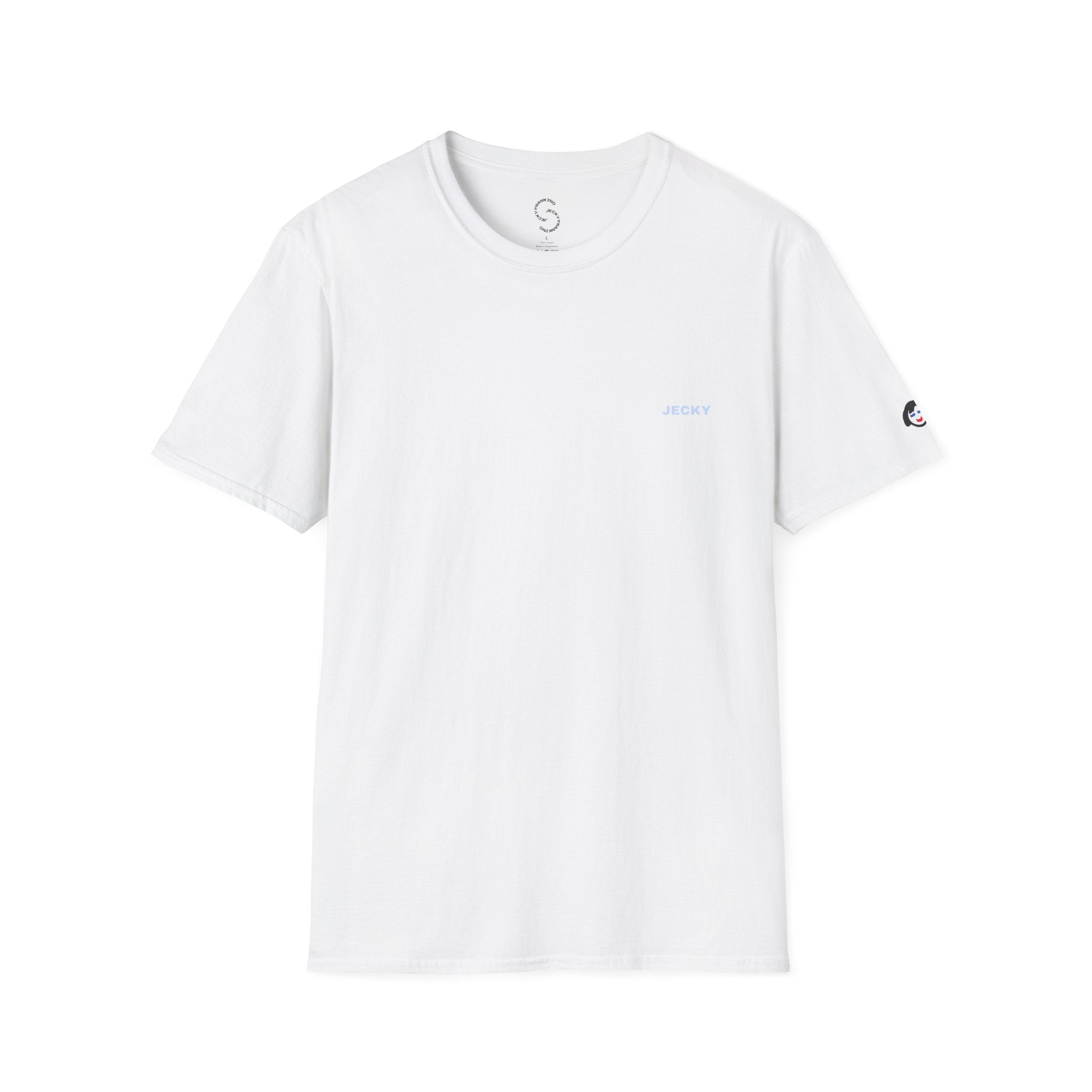 Minimal 'LUCKY' Text Tee, T-Shirt | Small Chest Script Logo