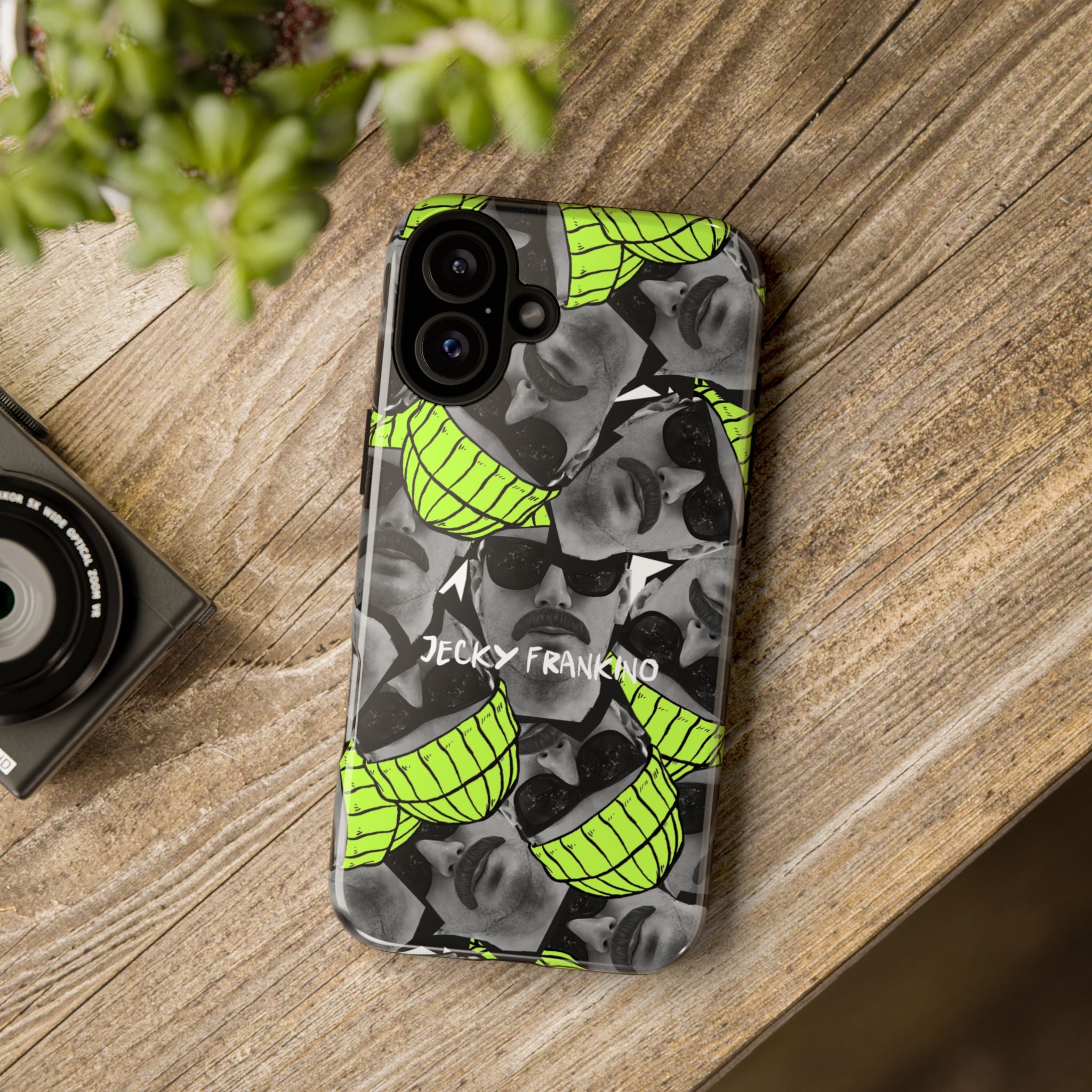 Neon Banana Face collage Phone Case | Tough Case