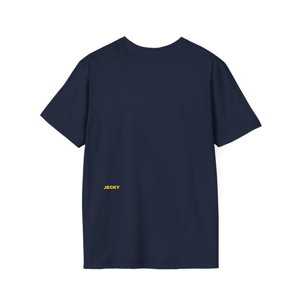 Abstract Color Swirl T-Shirt | Minimal Lens Circle Graphic