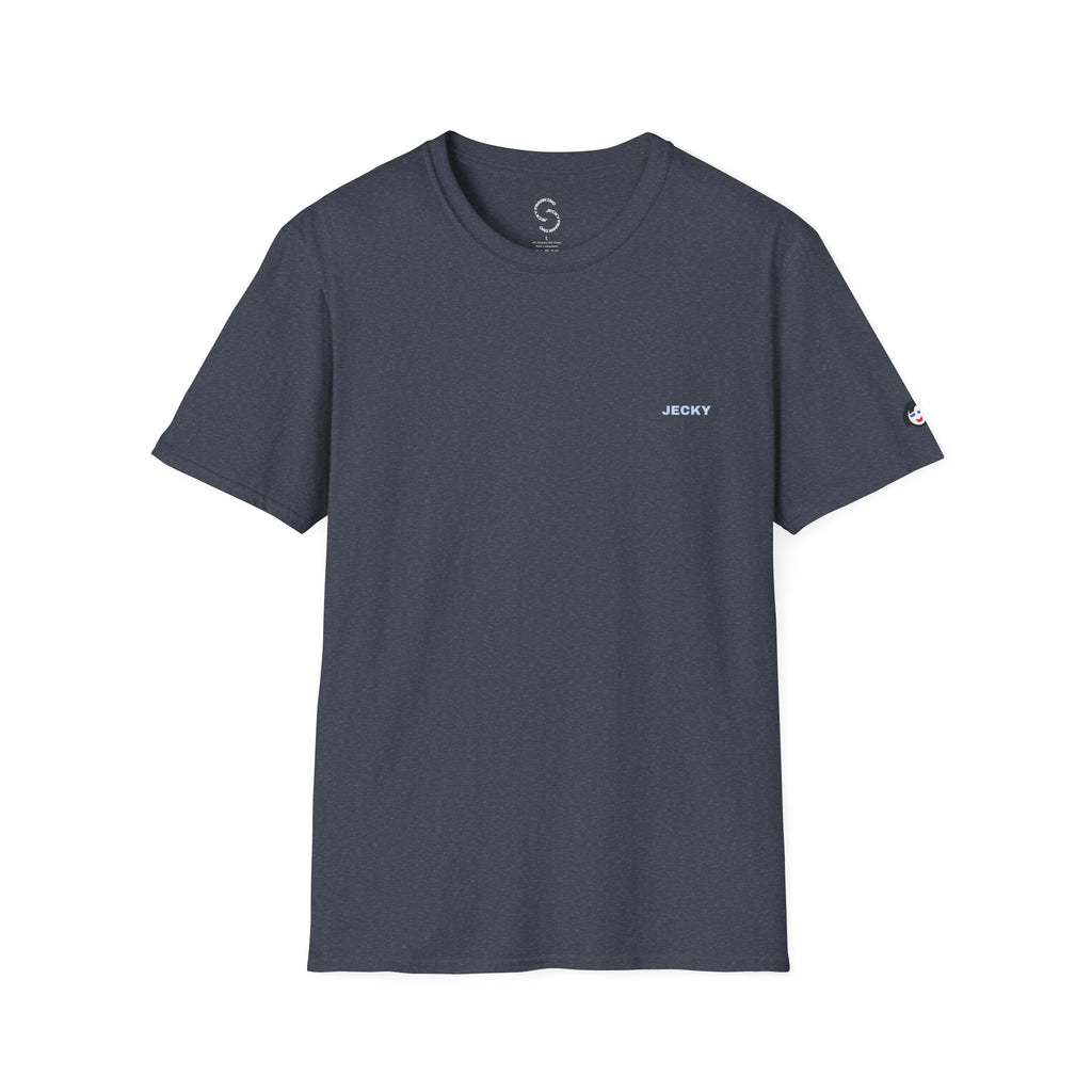 Minimal 'LUCKY' Text Tee, T-Shirt | Small Chest Script Logo