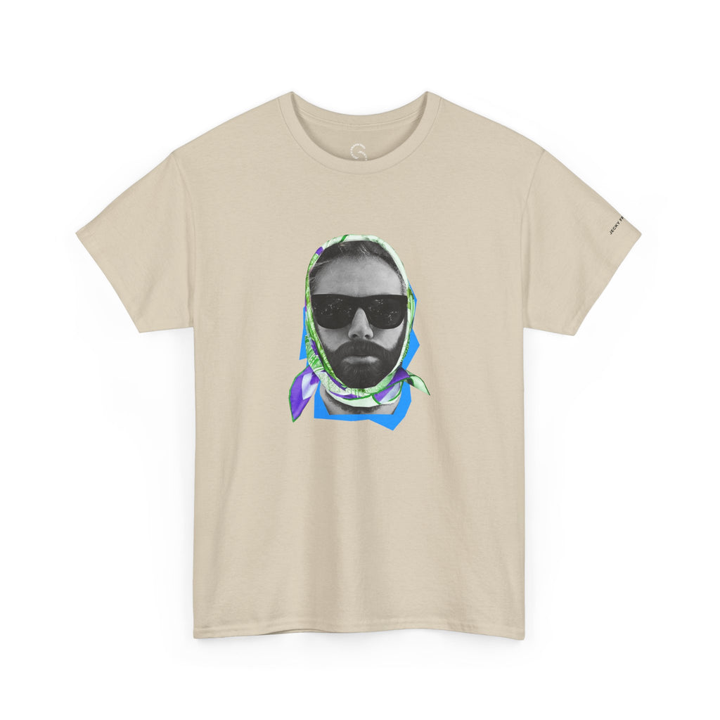 JECKY FOULARD  Man  T-Shirt | Retro Portrait, Sunglasses, Vaporwave Accent