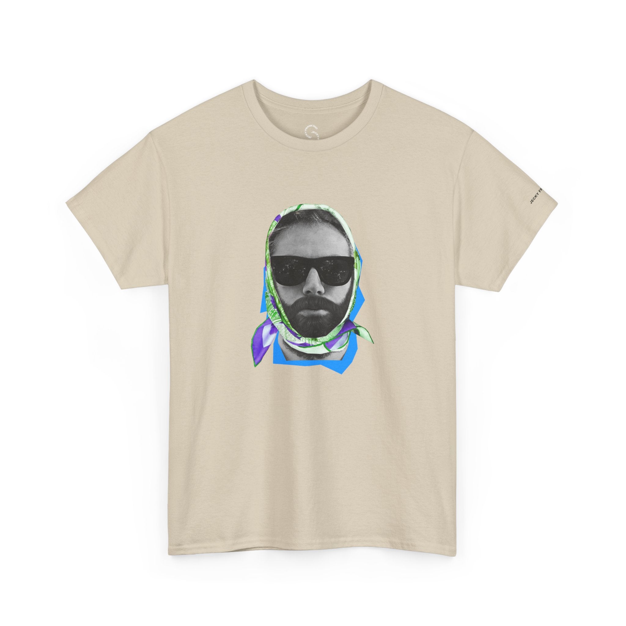 JECKY FOULARD  Man  T-Shirt | Retro Portrait, Sunglasses, Vaporwave Accent