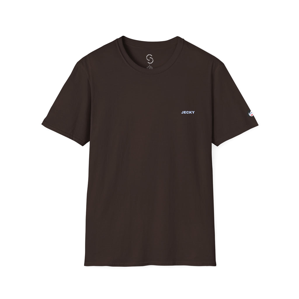 Minimal 'LUCKY' Text Tee, T-Shirt | Small Chest Script Logo