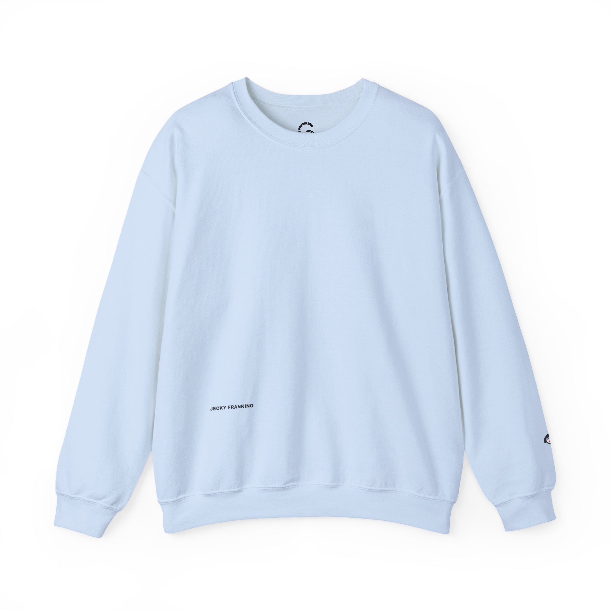 JECKY is/back Crewneck Sweatshirt | Minimal Back Text Design