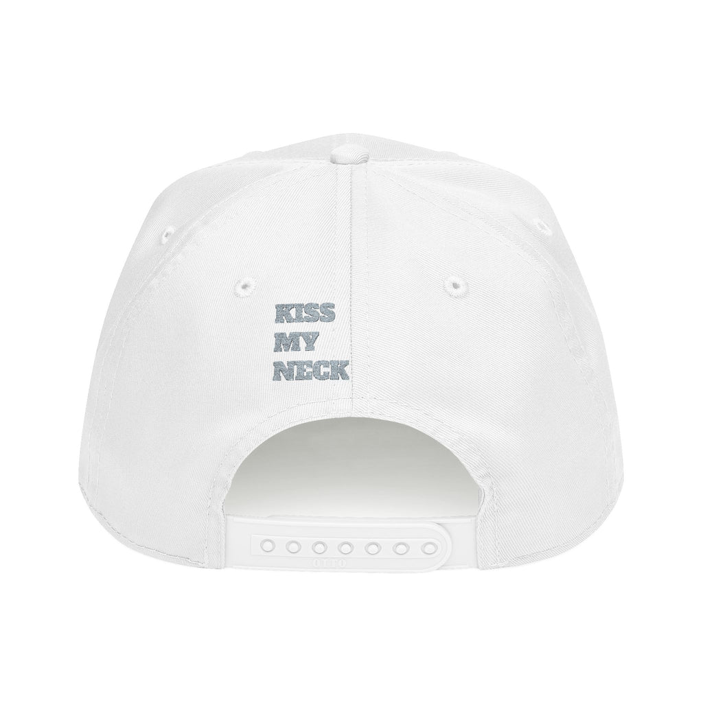 Yellow Script Logo Mid Profile Baseball Cap | Two-Tone Brim, Embroidered Back Logo