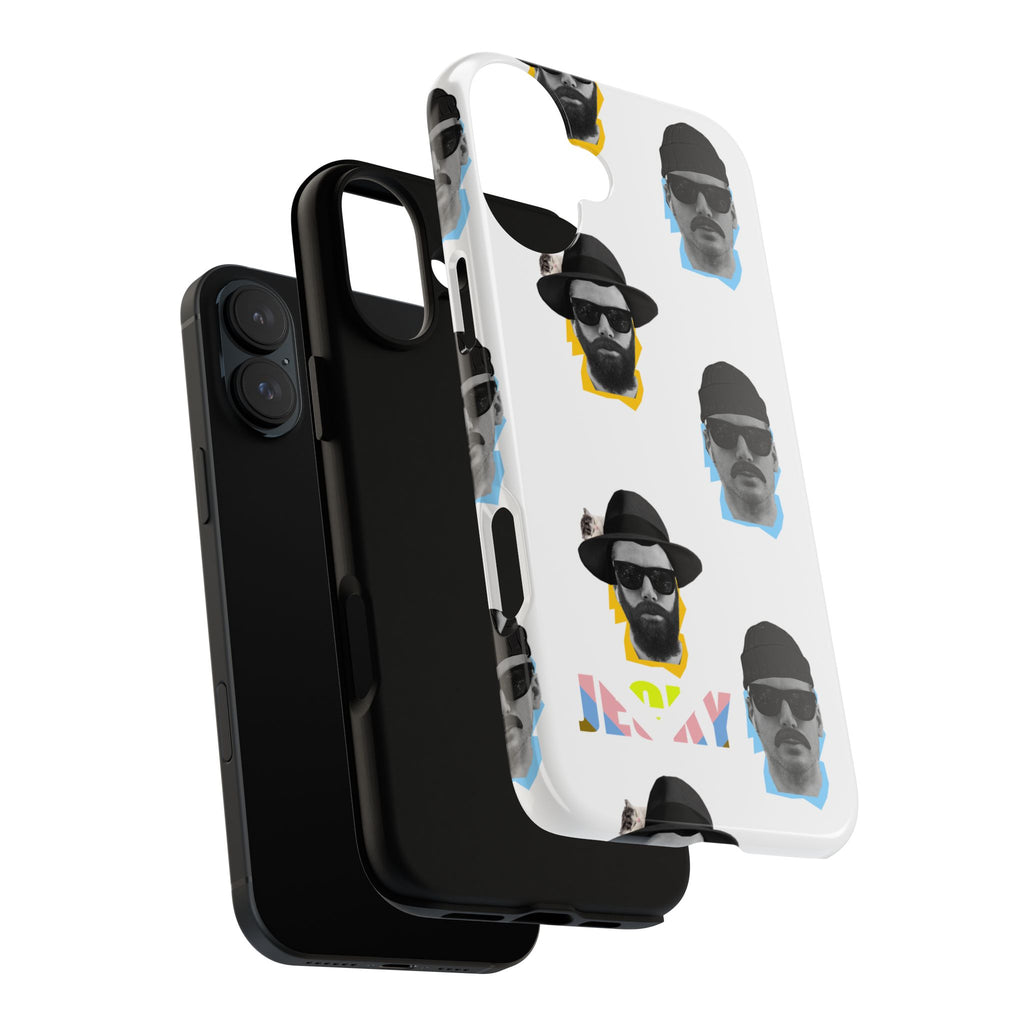 Mustache JECKY Faces phone case | Tough Phone Case, pattern, retro portraits