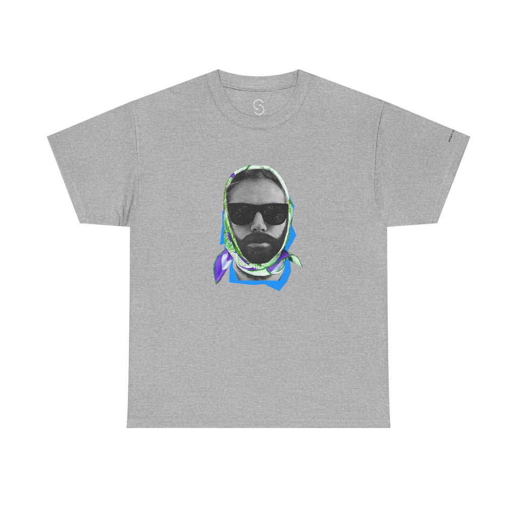 JECKY FOULARD  Man  T-Shirt | Retro Portrait, Sunglasses, Vaporwave Accent