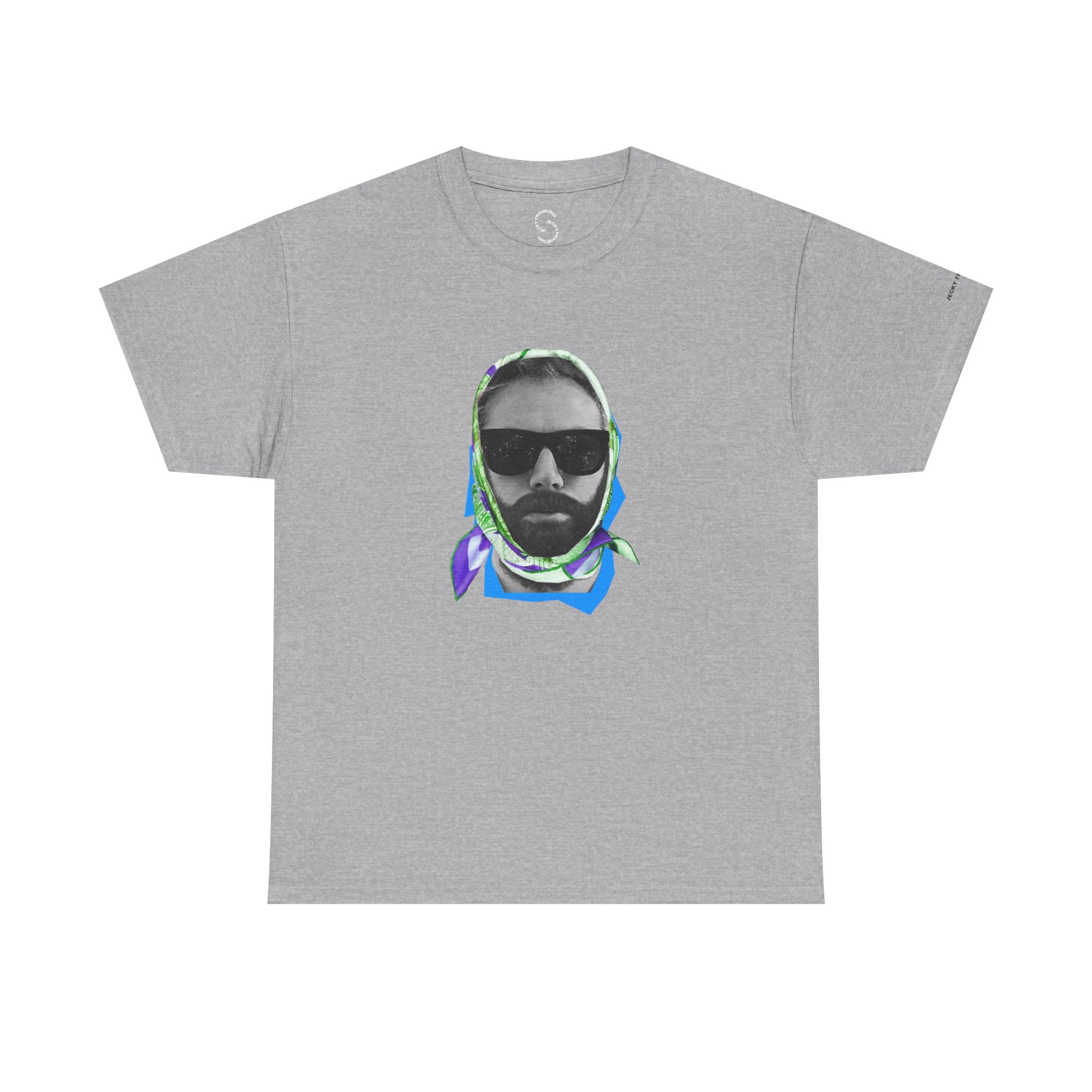JECKY FOULARD  Man  T-Shirt | Retro Portrait, Sunglasses, Vaporwave Accent