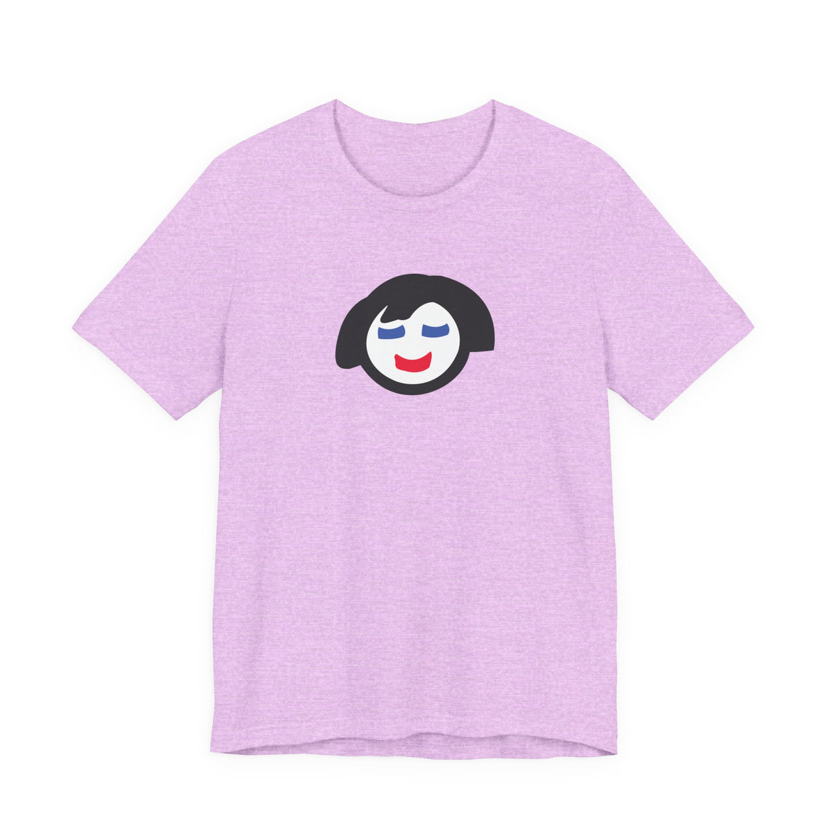 Minimalist Smiling Face Graphic Tee — Cute Peaceful Emoji T-Shirt